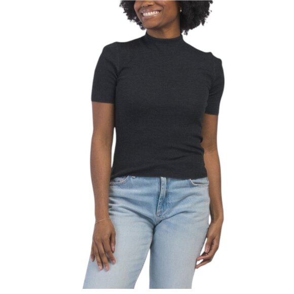 Theory Tops - THEORY Merino Wool Leenda Regal Top